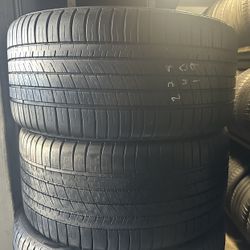 PAIR OF TIRE 275 40 19 MICHELIN 85% LIFE