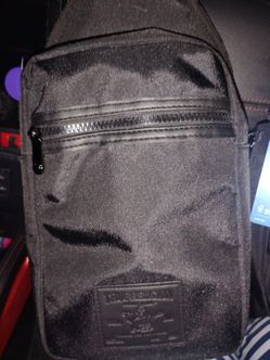 True Religion Black Sling Crossbody Bag
