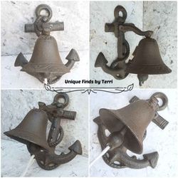 Brand New! 7.25" Rustic Anchor Bell - Nautical - Coastal | SHIPPING IS AVAILABLE