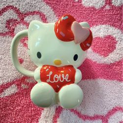 Hello Kitty Fully Body Mug Valentines Day 