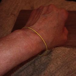 Yellow Bangle Bracelet 