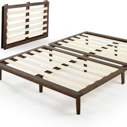 Comfortable Twin Bed w/ Memory Foam Mattress (perfect for Guest Bedroom, College Dorm Room, Storage)