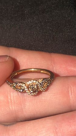 Le Vian 14K Rose Gold Diamond Ring – Size 7