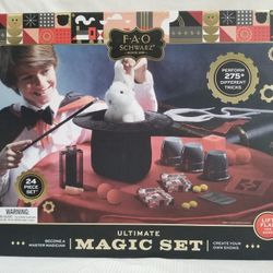 AO Schwartz Ultimate Magic Set (24 Piece Set) 275 Magic Tricks NIB