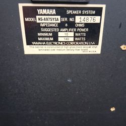 Yamaha Home stereo speakers