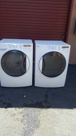 Electric kenmore washer and dryer set 2 months warranty delivery and installation