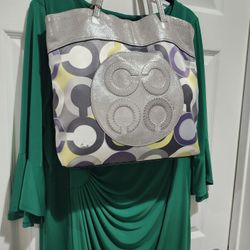 COACH SIGNATURE BEAUTIFUL MULTI TOTE / PURSE 