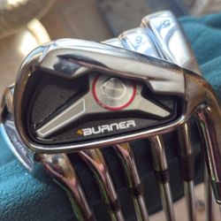 A Rare Set Of TaylorMade Burner Irons. Golf Clubs