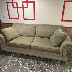 Elegant Rolled-Arm Sofa
