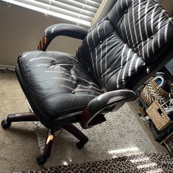 Leather Lazy Boy Office Chair