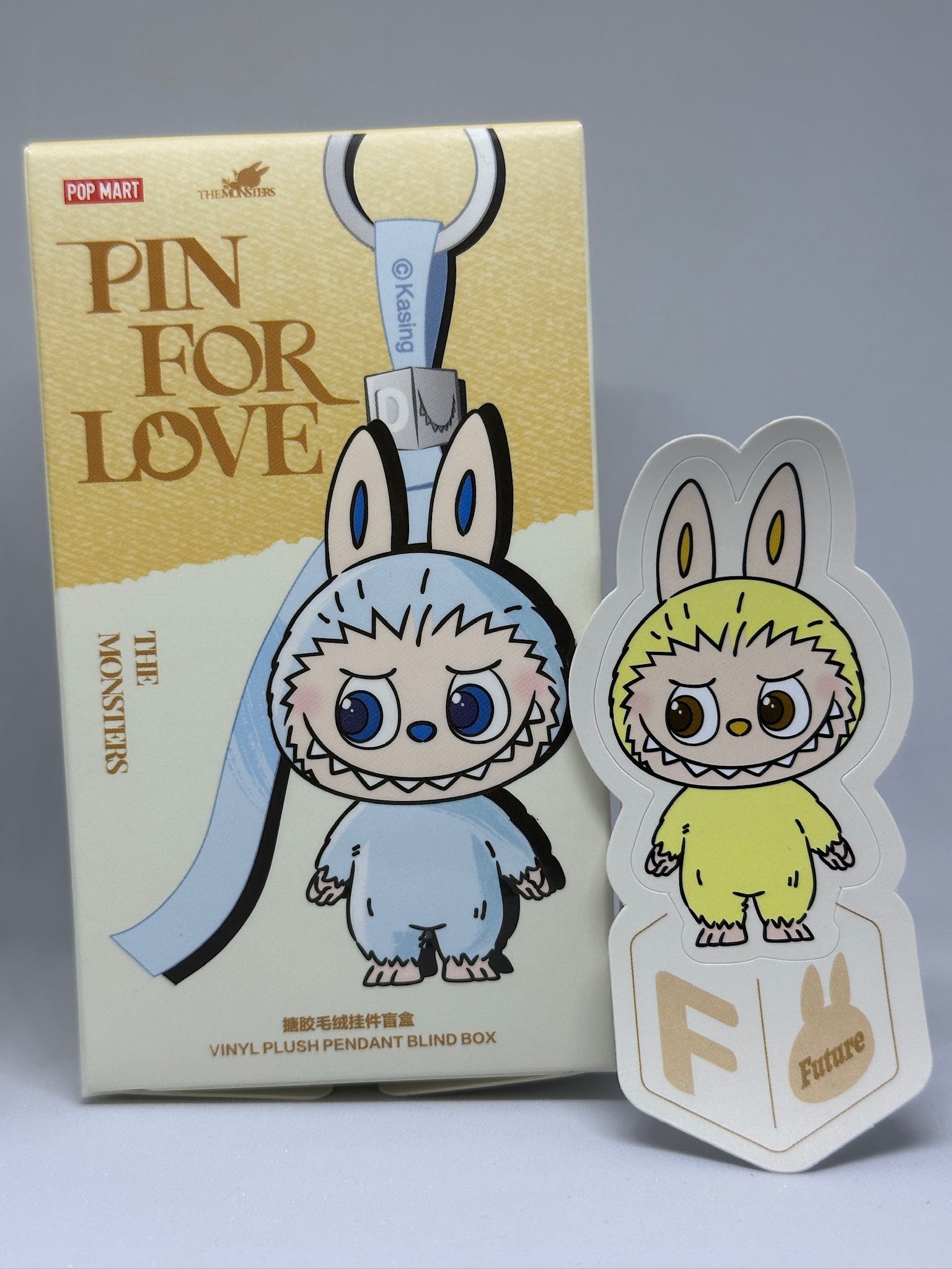 PIN FOR LOVE “F” Vinyl Plush Pendant
