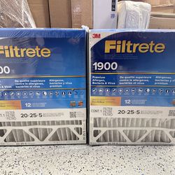 3M Filtrete 1900 Air Filter (20x25x5) – Thick Furnace Filter  Brand new in box.