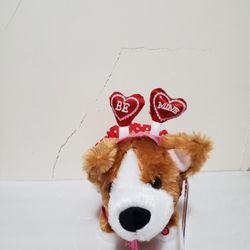 Animated Valentine's Day plush "Be Mine" Dancing Corgi Dog
