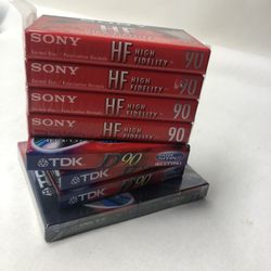 Lot Of Audio Cassettes Sony C-90HFL And TDK D-90
