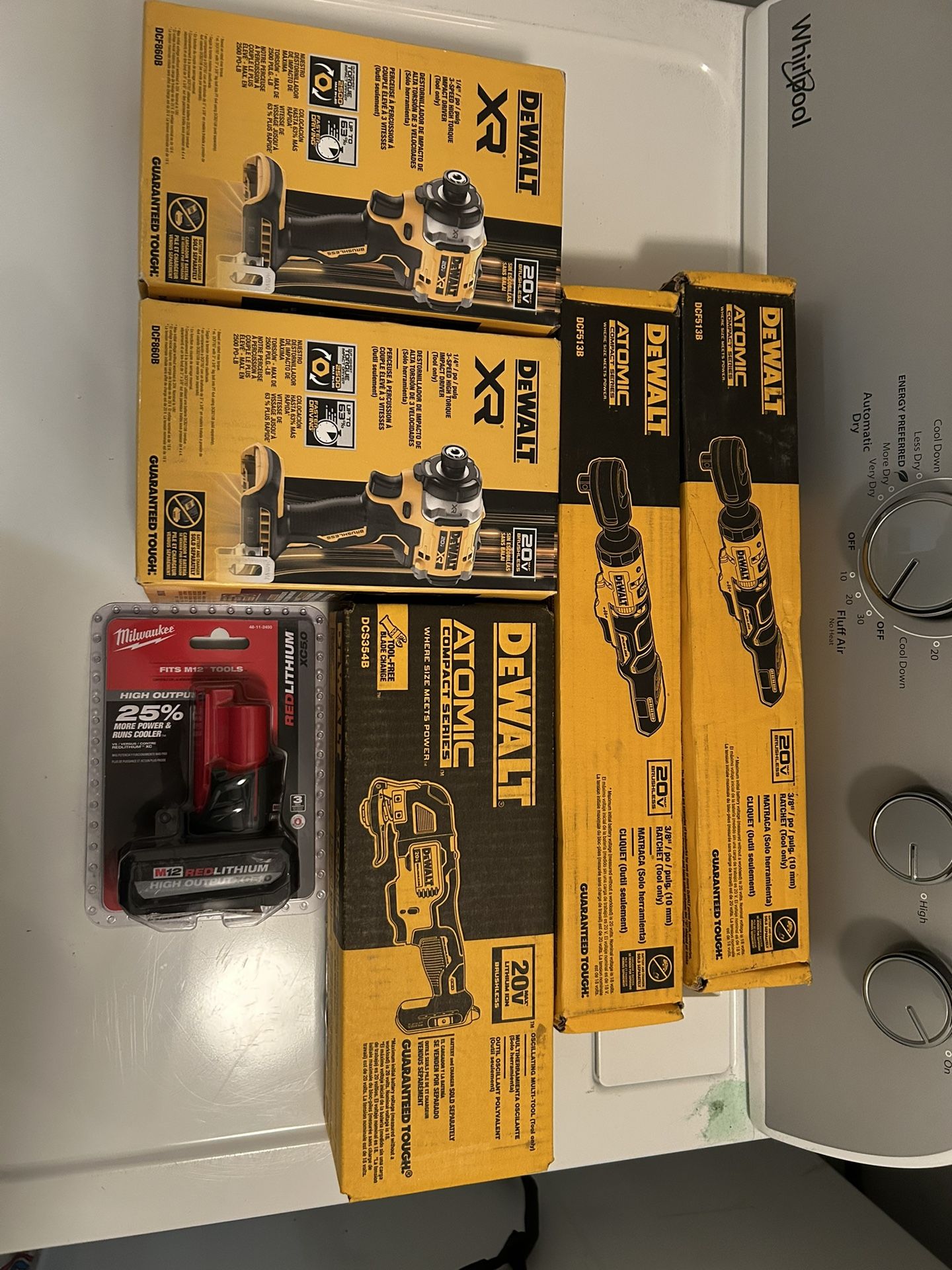 Brand New Tools !! Dewalt, Milwaukee