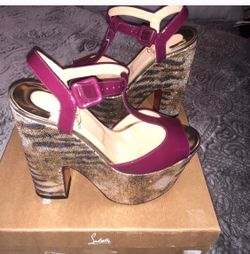 Red Bottoms .. authentic Wedge hills