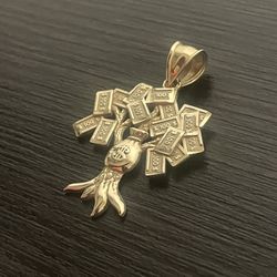 10K Money Tree Pendant 🔥