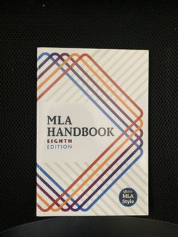 MLA Handbook, 8th Edition