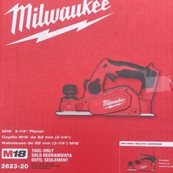 Milwaukee M18 18V Lithium-Ion Cordless 3-1/4 in. Planer (Tool-Only)  $179  New