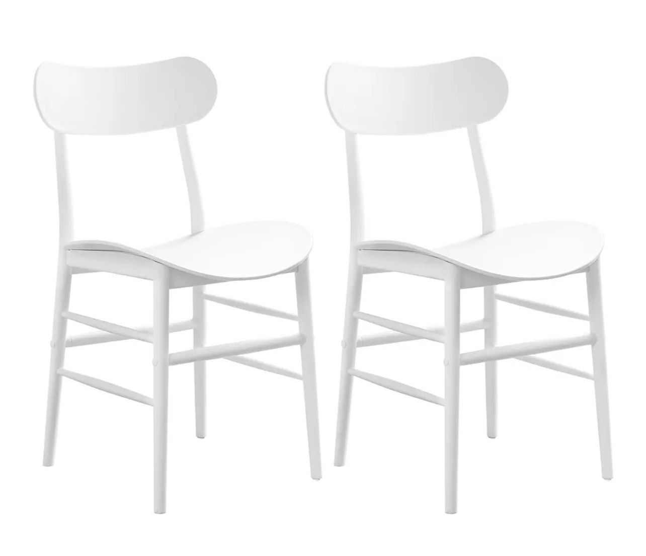 Brand New In The Box- Dining Chairs Set of 2 Quick Assembly Outdoor Plastic Chairs Modern Dining Chairs for Indoor or Outdoor Patio Chairs White