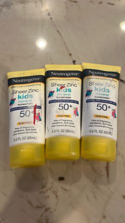 Sunscreen, Neutrogena Sheer Zinc kids
