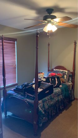 Basset Cherry hardwood bedroom set