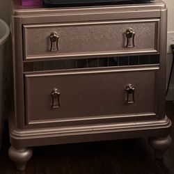 Two drawer dresser, pink