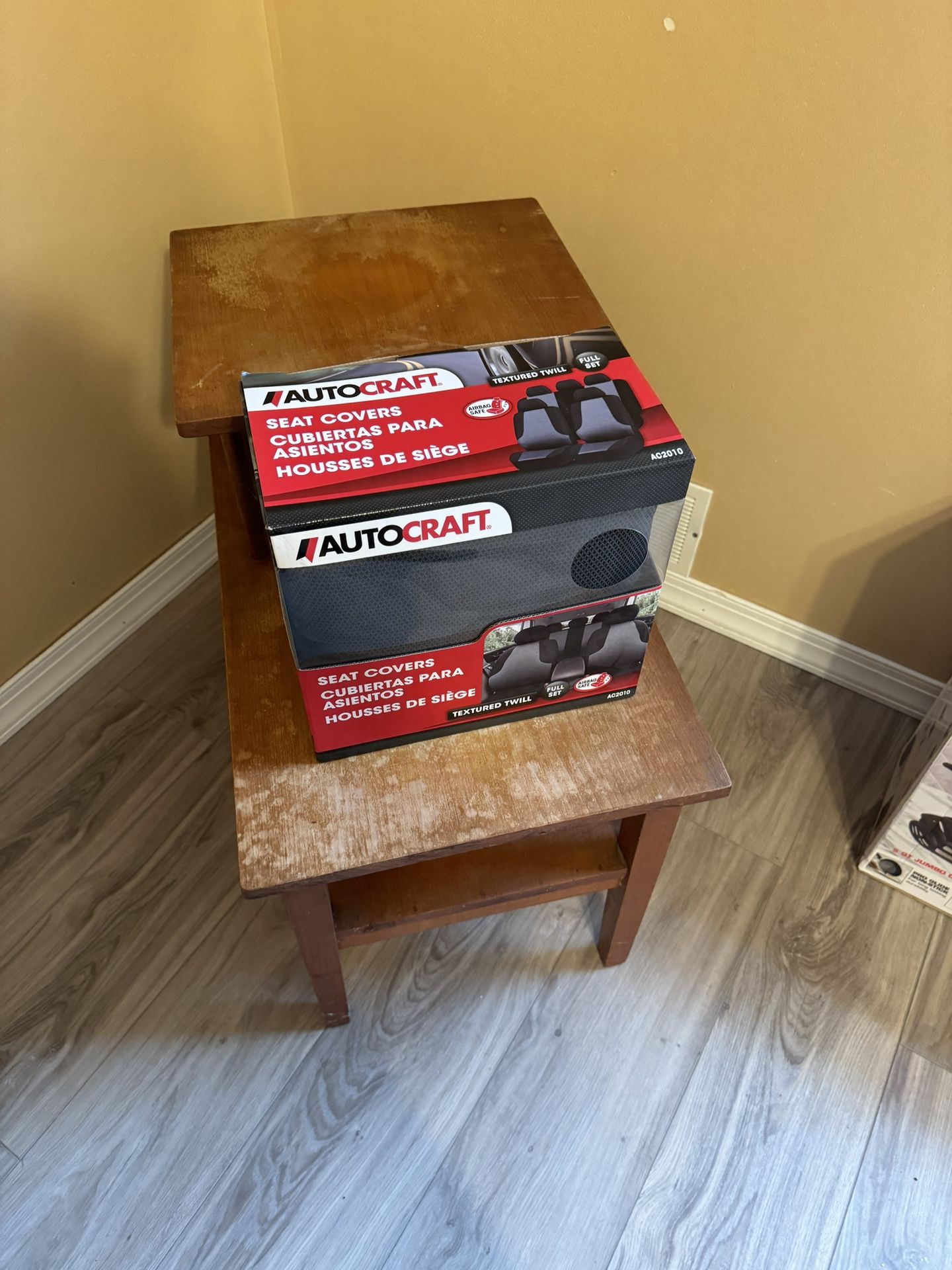 AutoCraft Seat Covers, Twill, Black, 3 Pc.