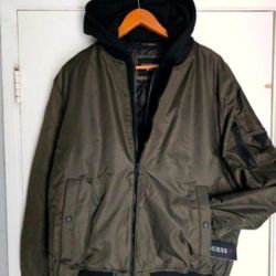 Men's Green Guess Jacket XXL