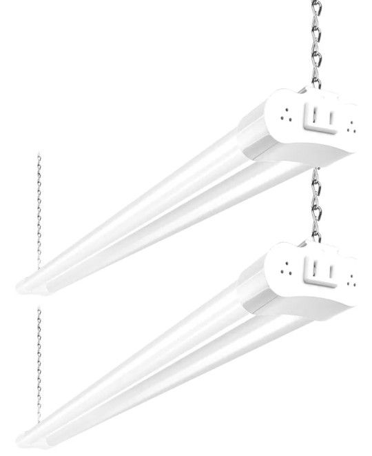 2 Pack 4FT Linkable LED Shop Light for Garage