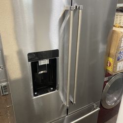 Kitchen Aid French Doors Stainless Steel Refrigerator Counter Depth 