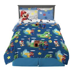 Mario Bros Queen Size Bed Set