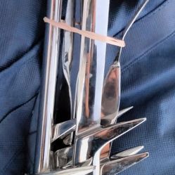 New Heavy 4.5 Lbs Stainless Steel Barbecue 5 PC.  Set