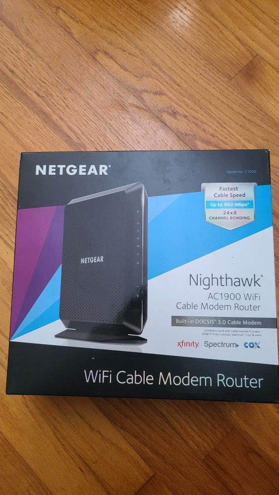 NETGEAR NIGHTHAWK AC1900
WIFI MODEM ROUTER COMBO