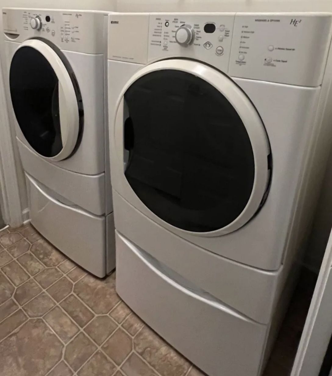 Kenmore HE Front Load Washer Dryer Set 