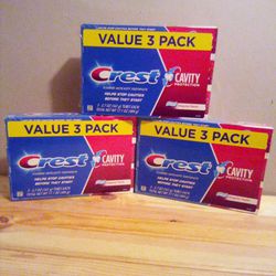 Crest Value 3 Pack Toothpaste $7 Each 3 Pack 