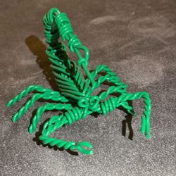 Green Wire Scorpion Sculpture