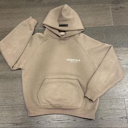 🔥 FEAR OF GOD ESSENTIALS HOODIE – DESERT TAUPE – SIZE XXL (NEW)