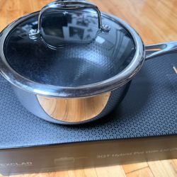 Hexclad 3QT Hybrid Sauce Pan With Lid