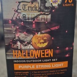 New in Box - Halloween Purple String Light Set 