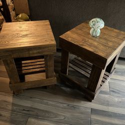 Rustic End Tables