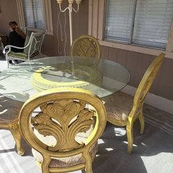 Glass Dining Table (GOOD CONDITION)