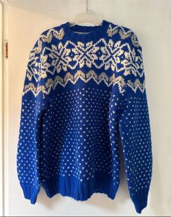 Blue Knitted Sweater 