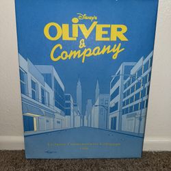 Oliver and Company Lithograph DISNEY ORIGINAL 