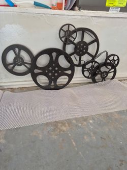 Movie Reel Metal Wall Decor