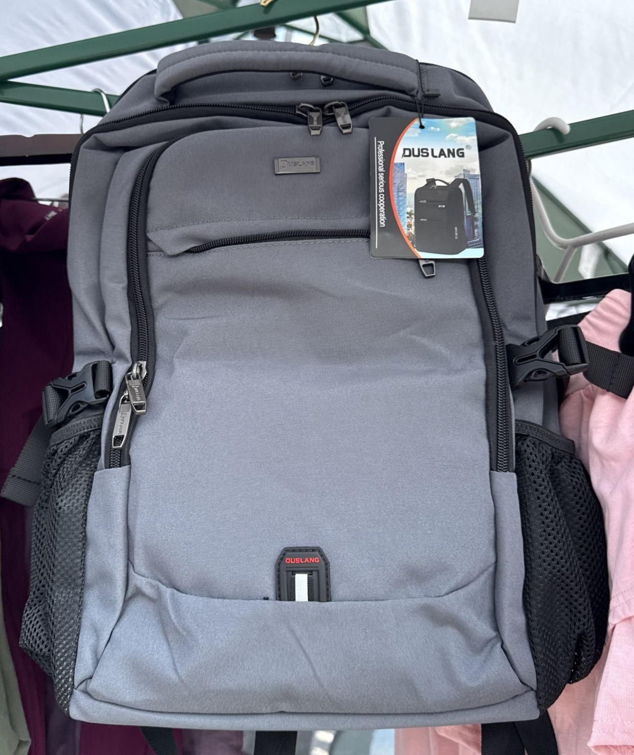 DUSLANG 17 Inch Laptop Backpack for Travel Water Resistant 17Inch, Dark Grey