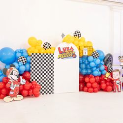 Mickey Mouse Birthday Party Balloon Backdrop 