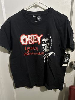 OBEY Misfits Legacy of Phenomenology Womens Size L / T-Shirt 2017 Black Red