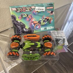 Gesture Sensing RC Stunt Car with Lights & Music - for Kids Ages 6-12, 4WD 2.4GHz Hand-Controlled Remote Control Car, 360° Rotation Off-Road Toy