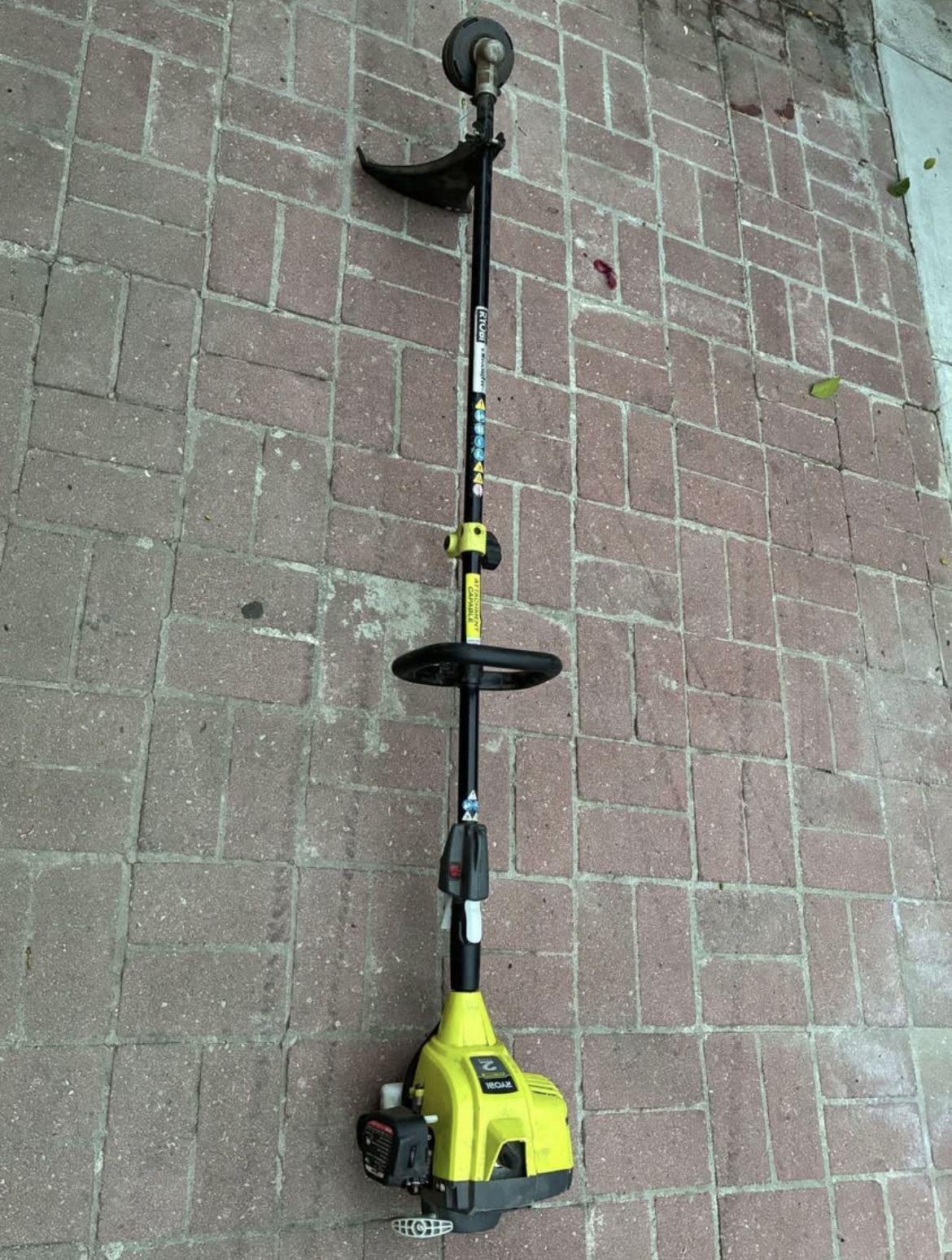 RYOBI Full Crank 2 Cycle Attachment Capable Straight Shaft String Trimmer